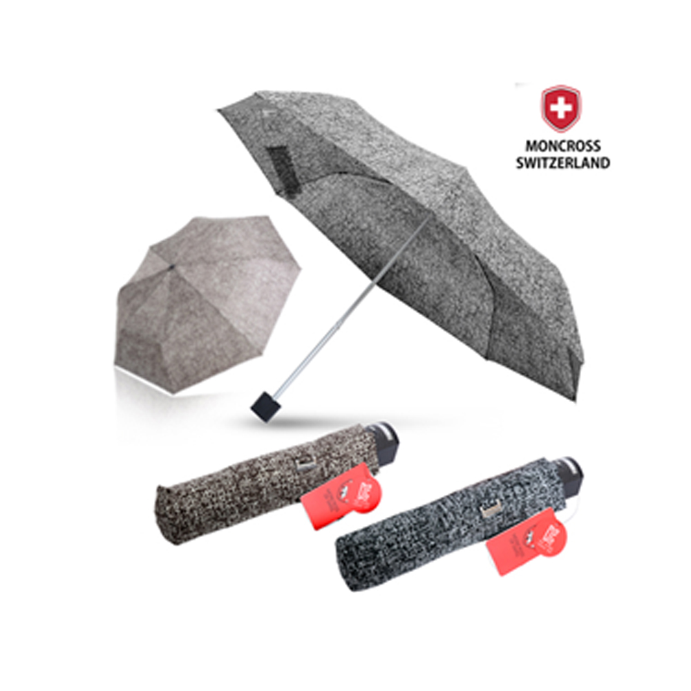 [몽크로스] 3단 스마트 패턴 수동 우산