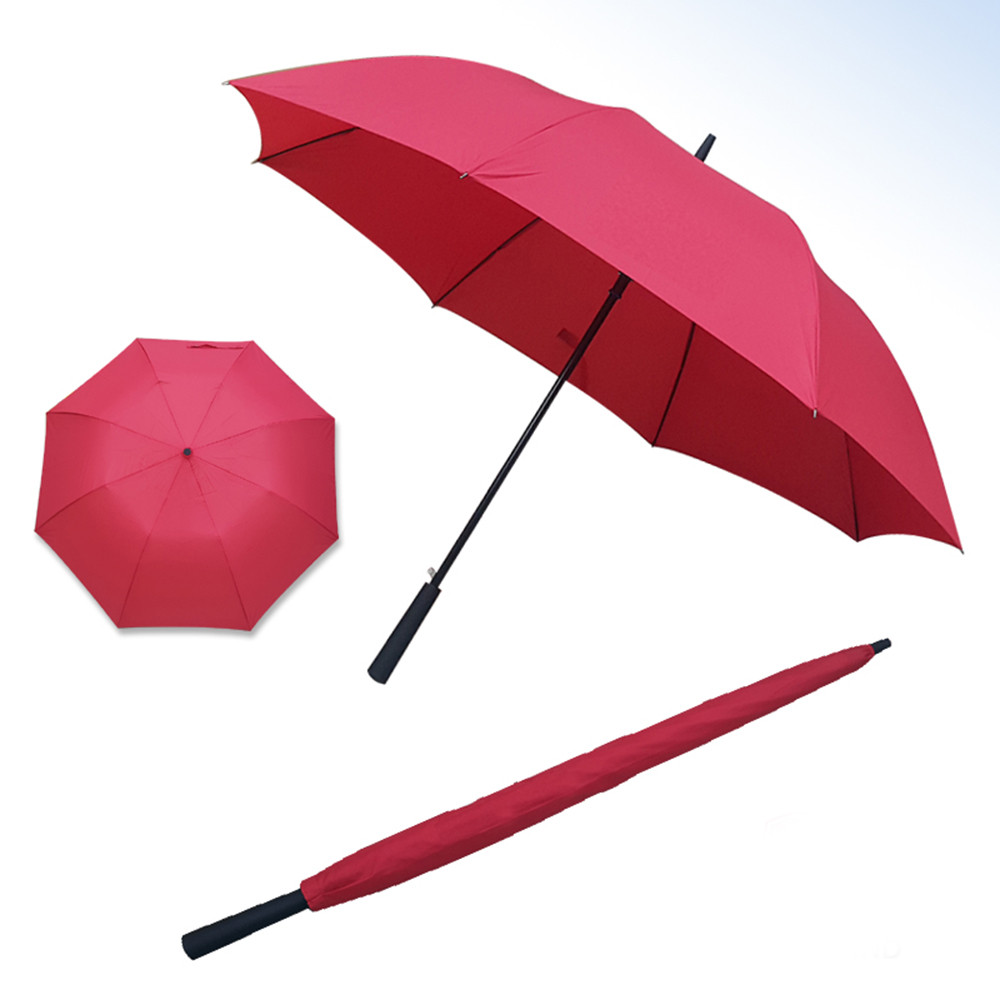 [몽크로스] 70 화이버 레드 솔리드 우산